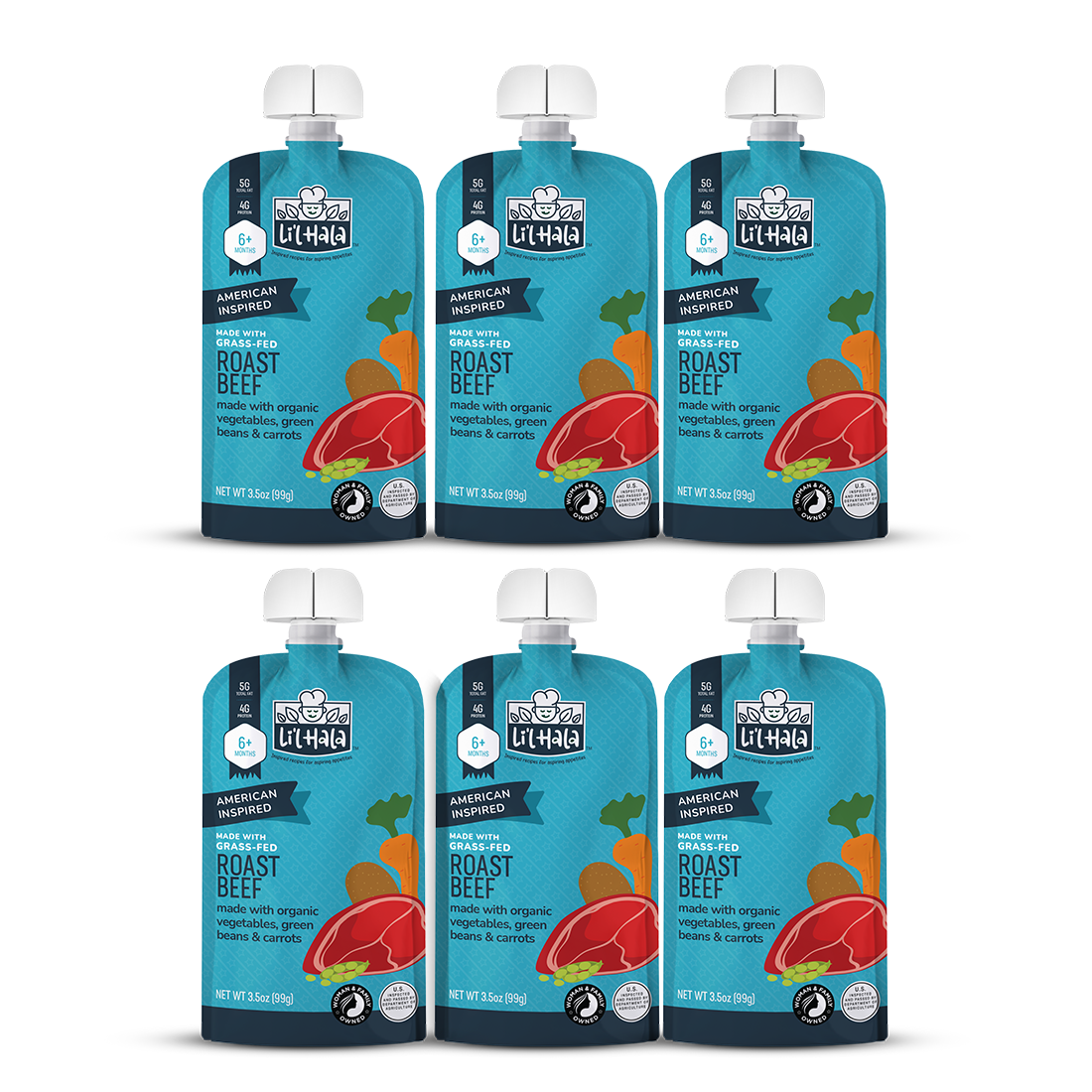 Grass-Fed Roast Beef - 6 Count