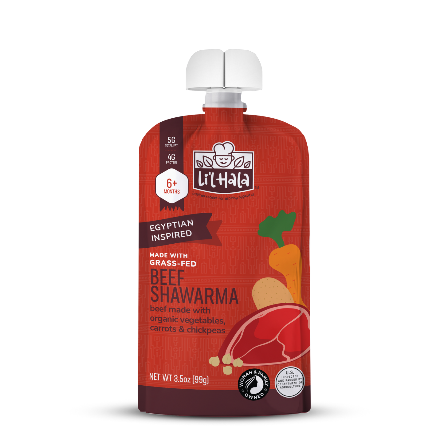 Grass-Fed Beef Shawarma - 6 Count