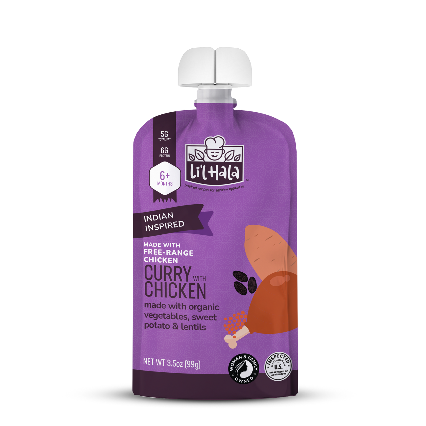 Free-Range Chicken Curry - 6 Count