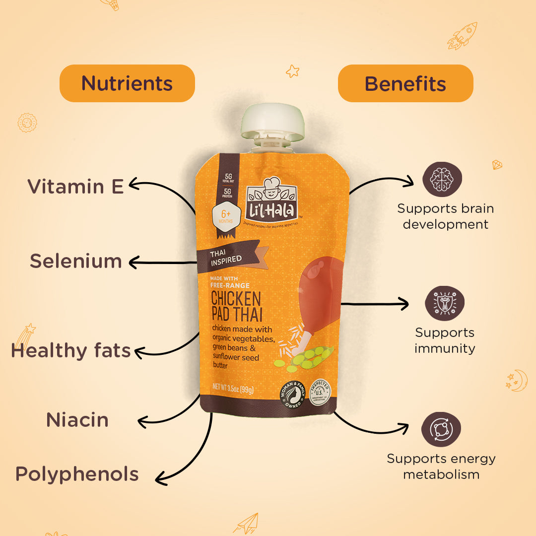 Free-Range Chicken Pad Thai - 6 Count